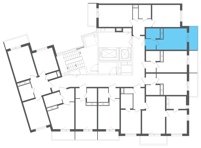 Квартира №108639 на этаже