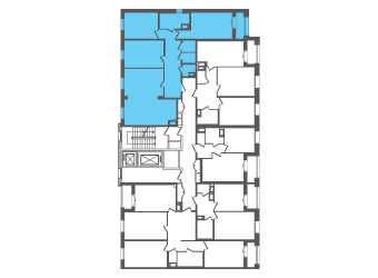 Квартира №110031 на этаже