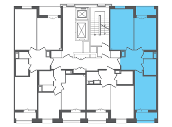Квартира №110241 на этаже