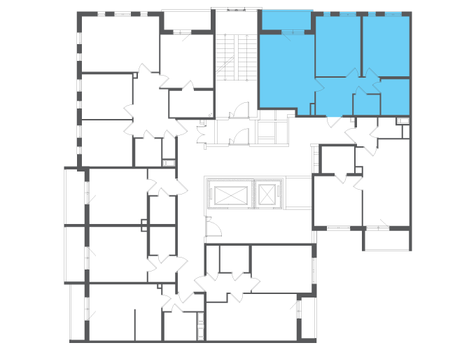 Квартира №110719 на этаже