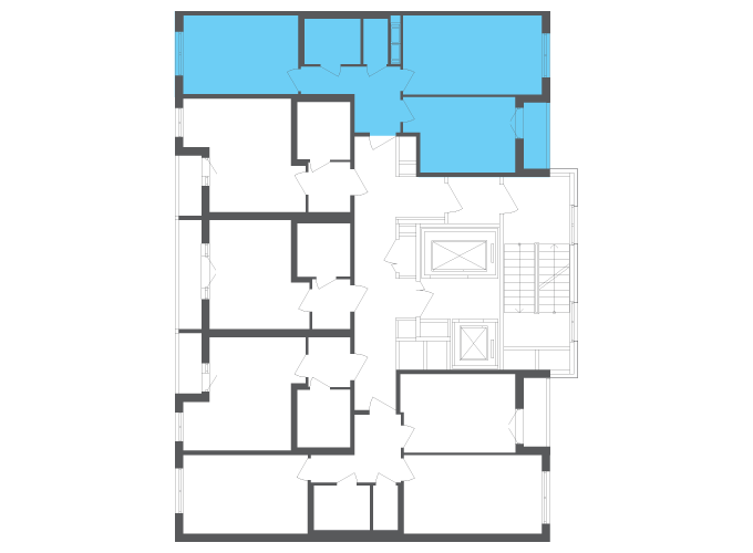 Квартира №111246 на этаже