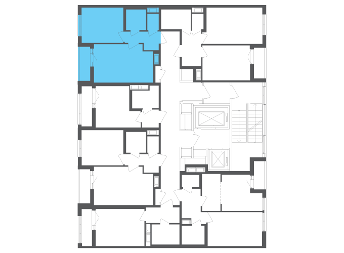 Квартира №111891 на этаже