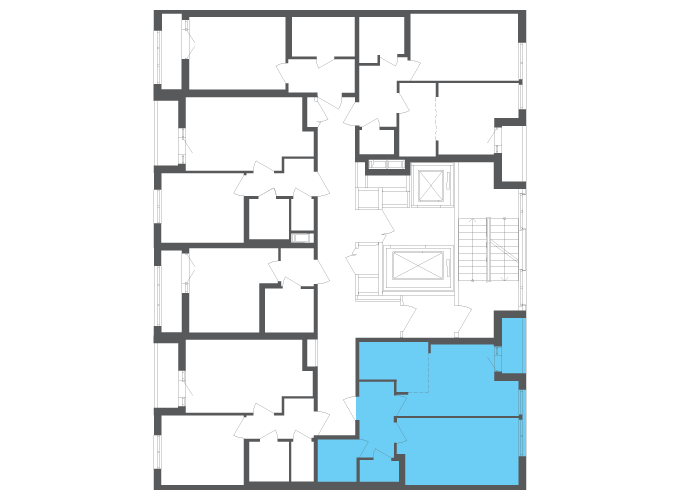 Квартира №111939 на этаже