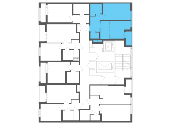 Квартира №111994 на этаже