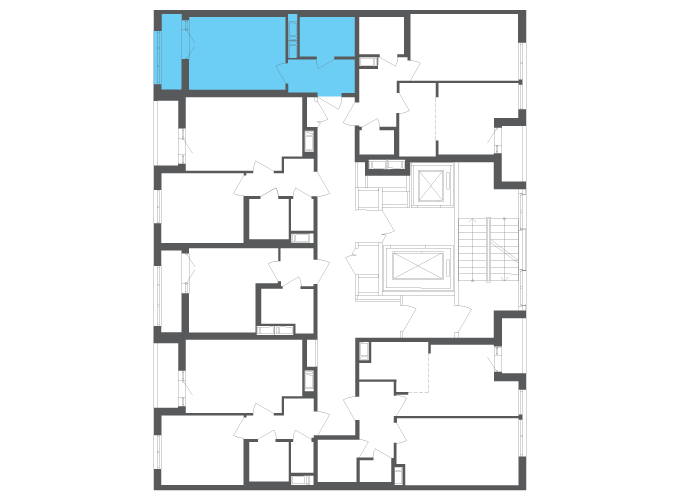 Квартира №111967 на этаже
