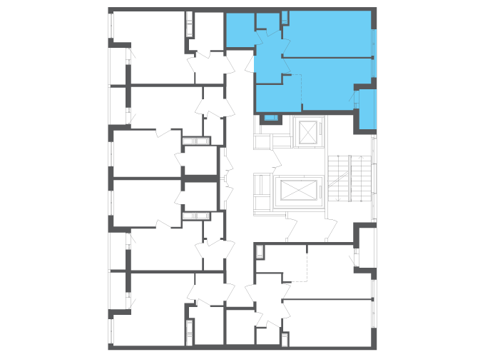 Квартира №112012 на этаже