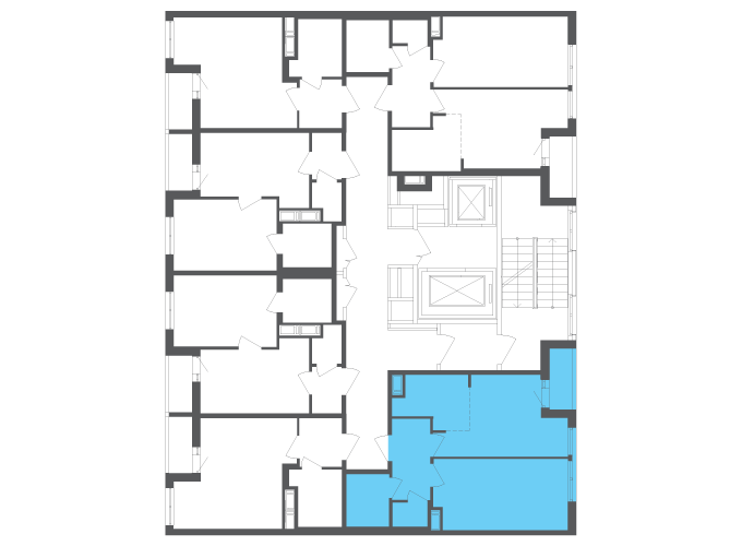 Квартира №112019 на этаже