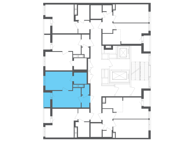 Квартира №112061 на этаже