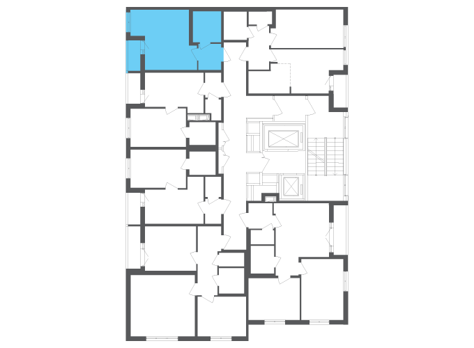 Квартира №112123 на этаже
