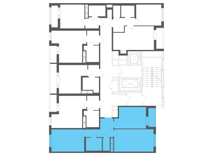 Квартира №111268 на этаже