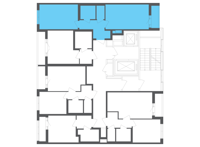 Квартира №111434 на этаже