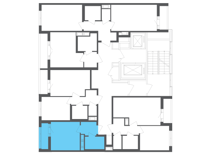 Квартира №111426 на этаже