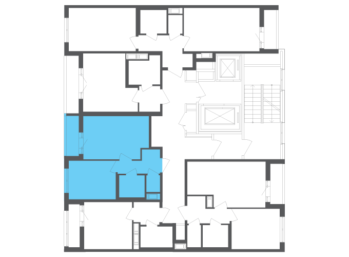 Квартира №111410 на этаже