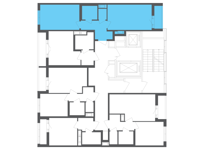 Квартира №111413 на этаже