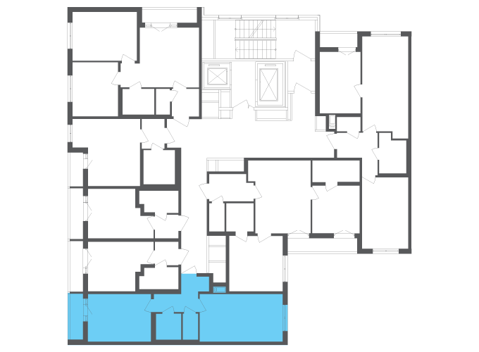Квартира №111564 на этаже