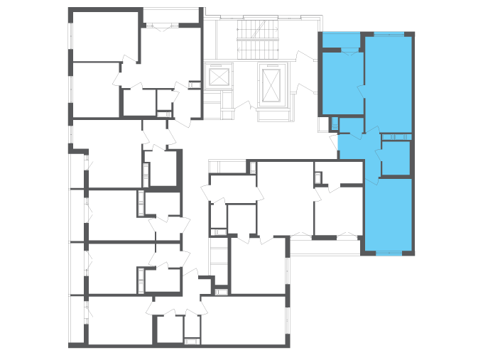 Квартира №111610 на этаже