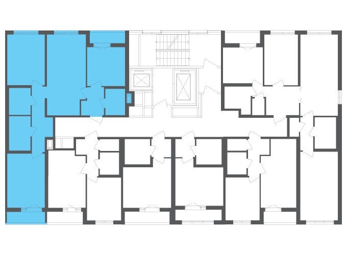 Квартира №111729 на этаже