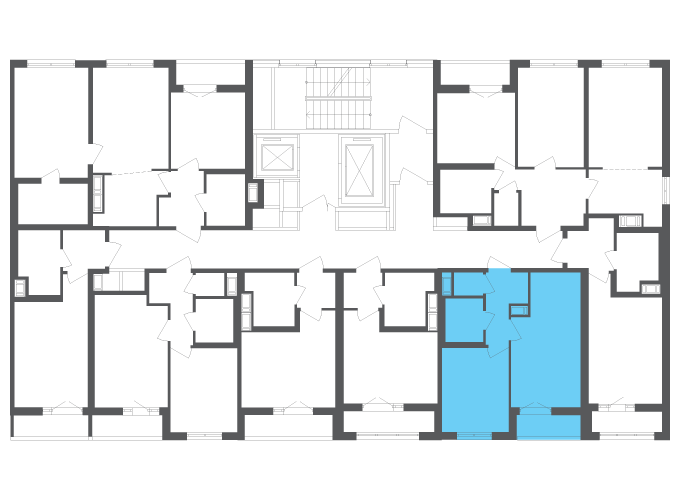 Квартира №111700 на этаже