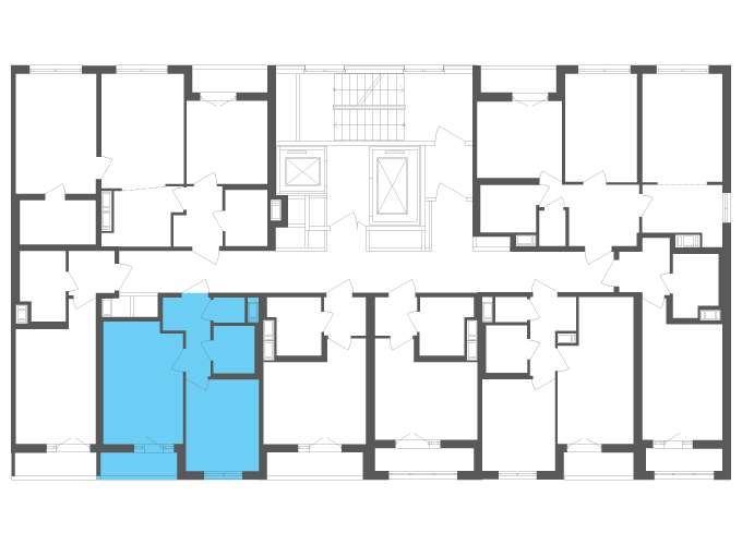 Квартира №111703 на этаже