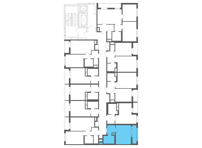 Квартира №111851 на этаже