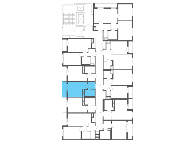 Квартира №111821 на этаже