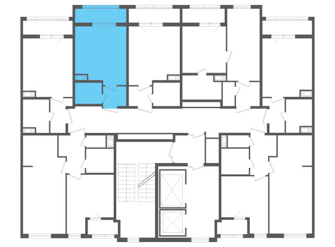 Квартира №112469 на этаже