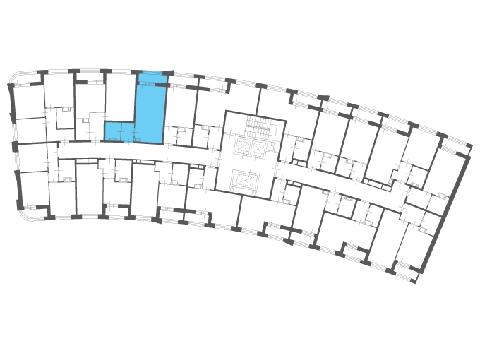 Квартира №113279 на этаже