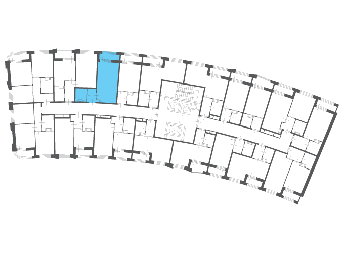 Квартира №113307 на этаже