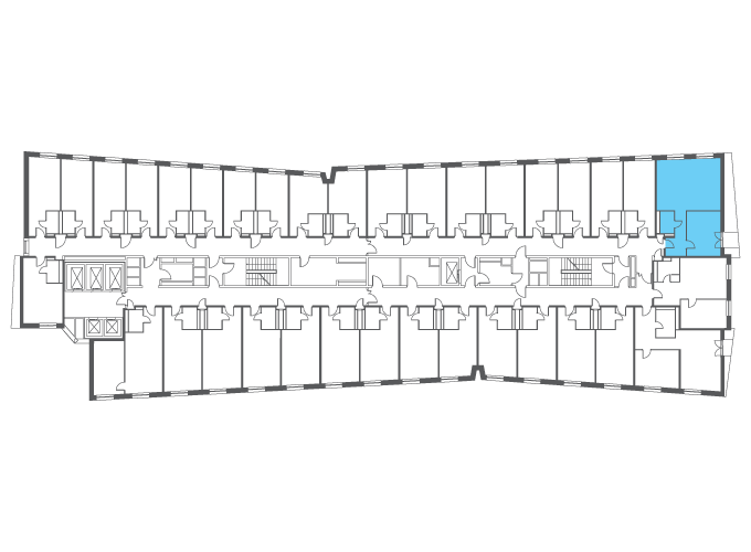 Квартира №115255 на этаже
