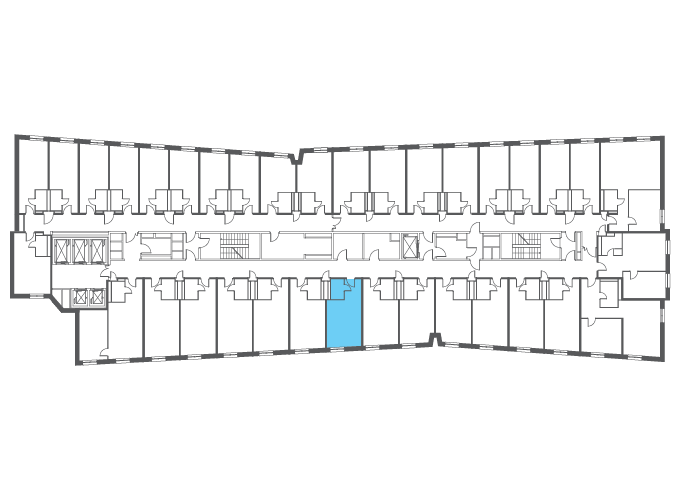 Квартира №115350 на этаже