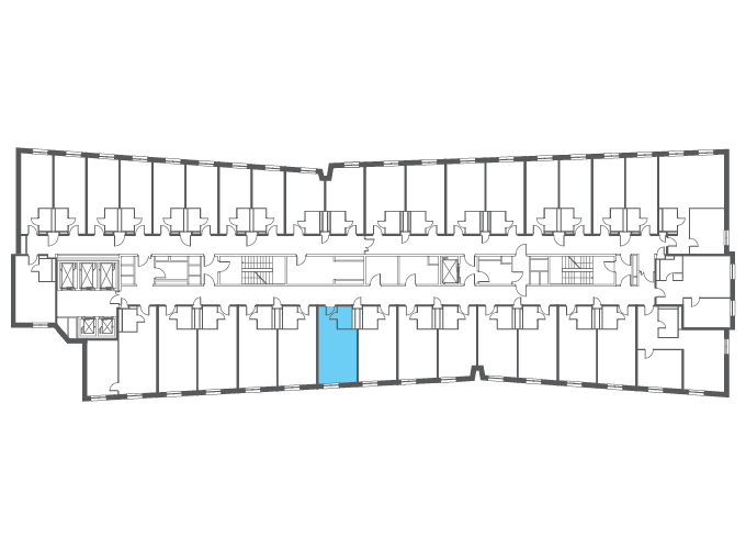 Квартира №115351 на этаже