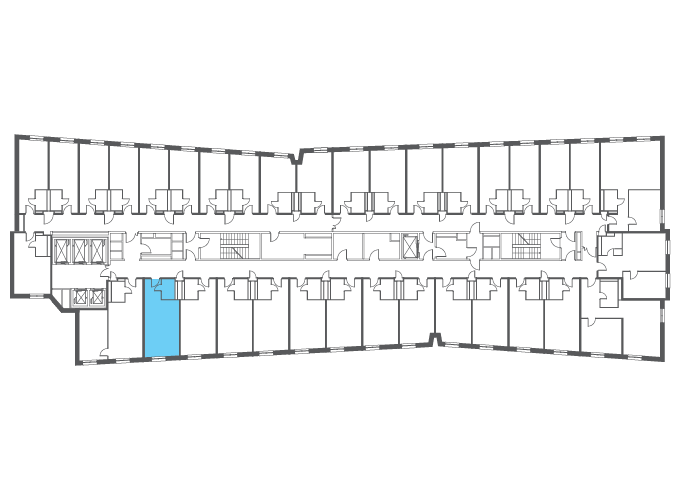 Квартира №115355 на этаже
