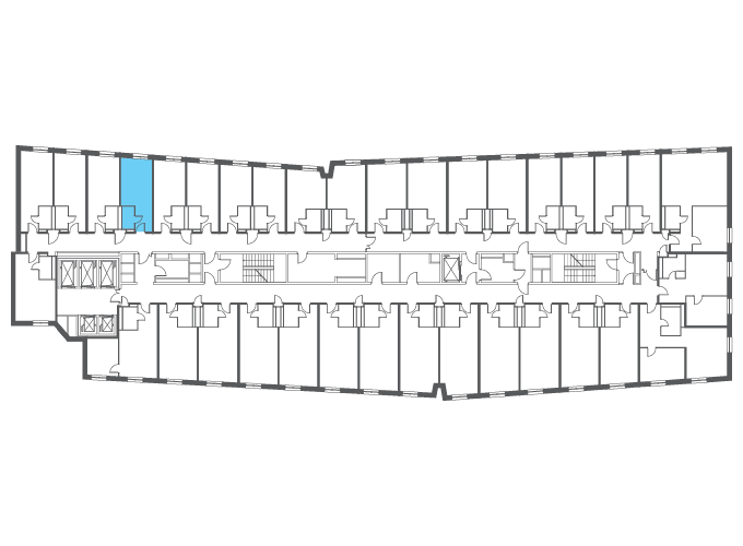 Квартира №115401 на этаже