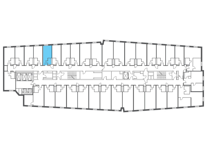 Квартира №115440 на этаже