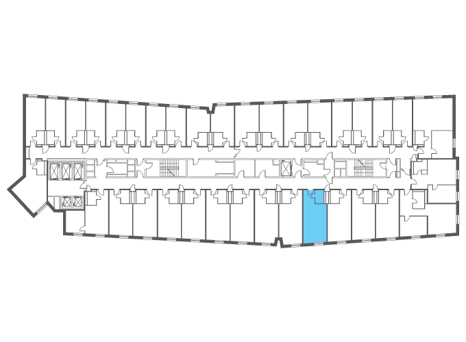 Квартира №115048 на этаже