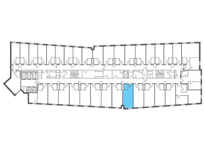 Квартира №115049 на этаже