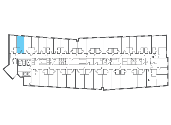 Квартира №115021 на этаже
