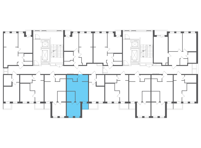 Квартира №117689 на этаже