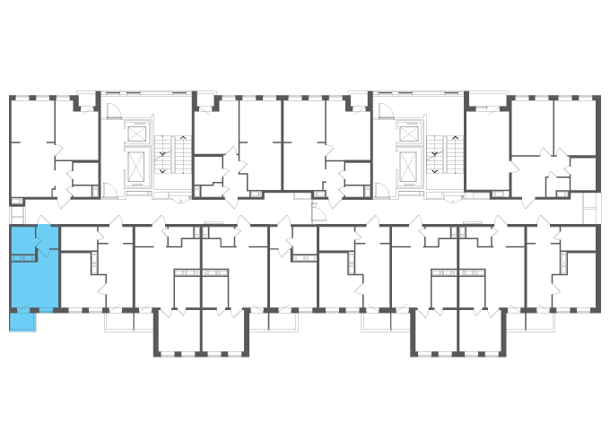 Квартира №117578 на этаже