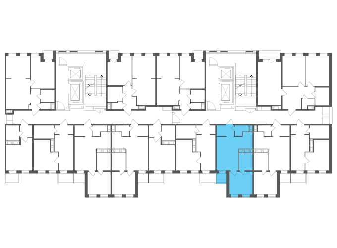 Квартира №117586 на этаже