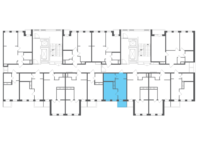 Квартира №117572 на этаже