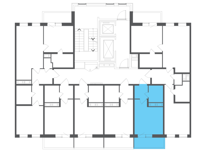 Квартира №116820 на этаже