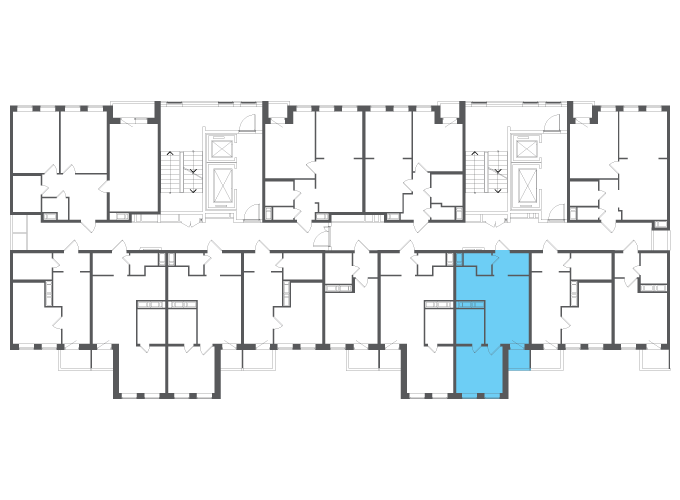 Квартира №117277 на этаже