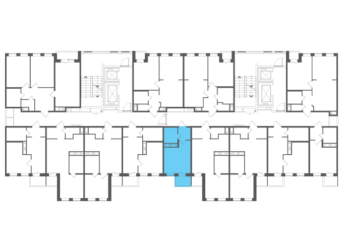 Квартира №117265 на этаже