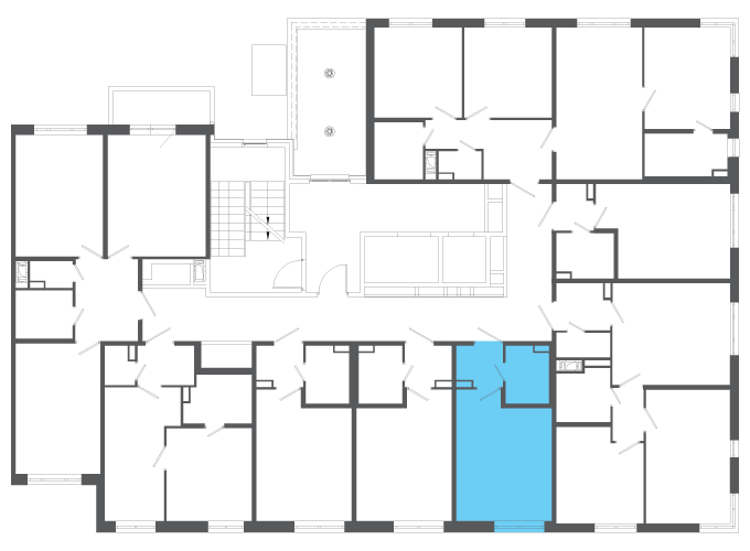 Квартира №140294 на этаже