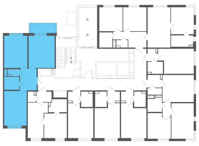 Квартира №140338 на этаже