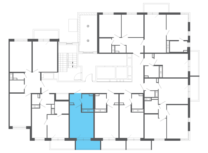 Квартира №140292 на этаже