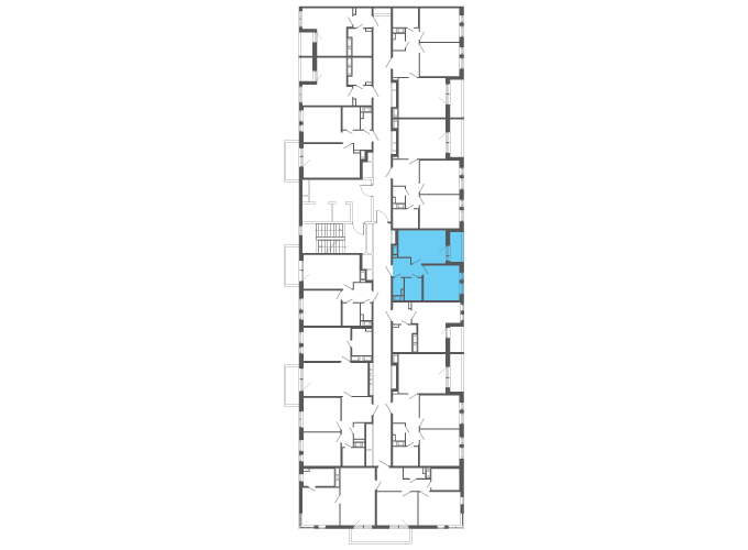 Квартира №141099 на этаже