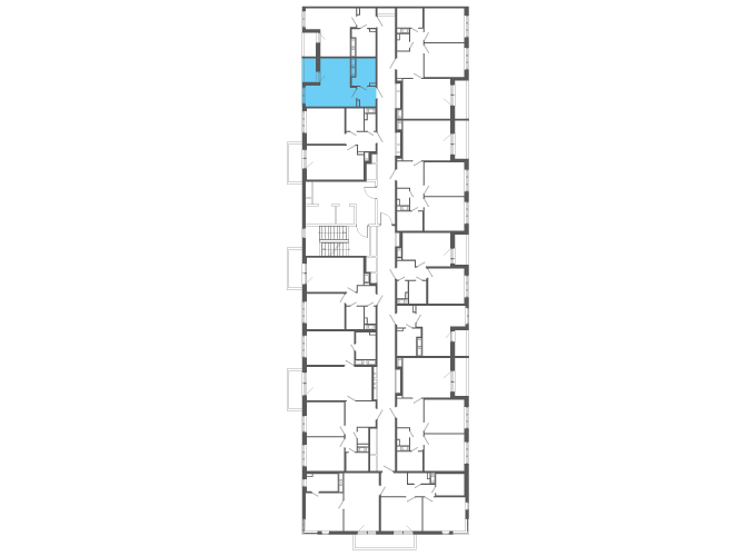 Квартира №141034 на этаже