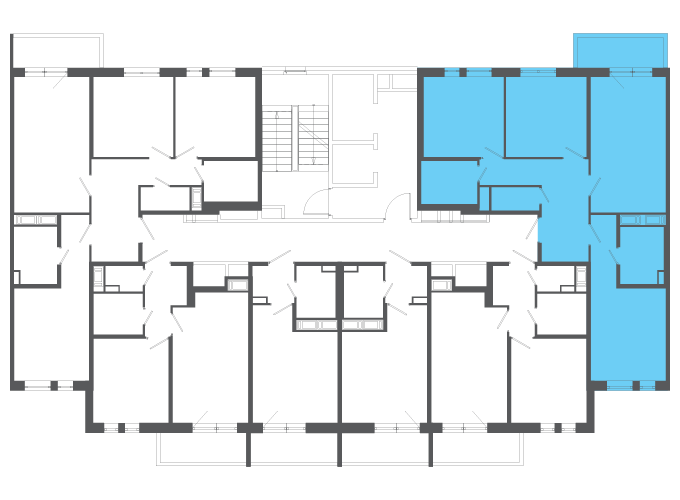 Квартира №140392 на этаже